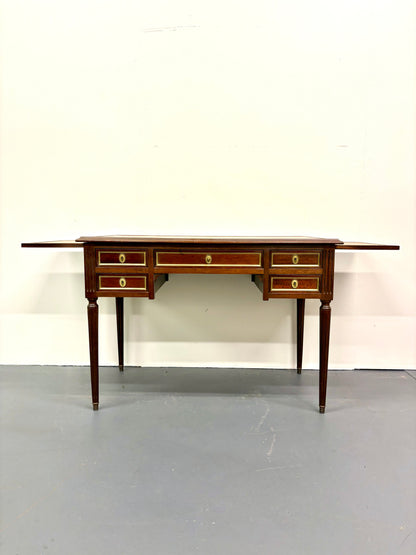 French Louie XVI Style Leather Top Desk