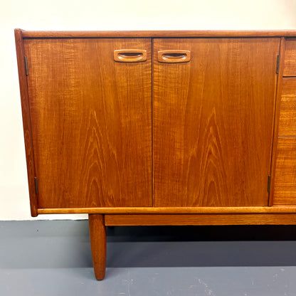 Rare Long Mid Century Teak Credenza/Sideboard By Nils Jonsson For Troeds