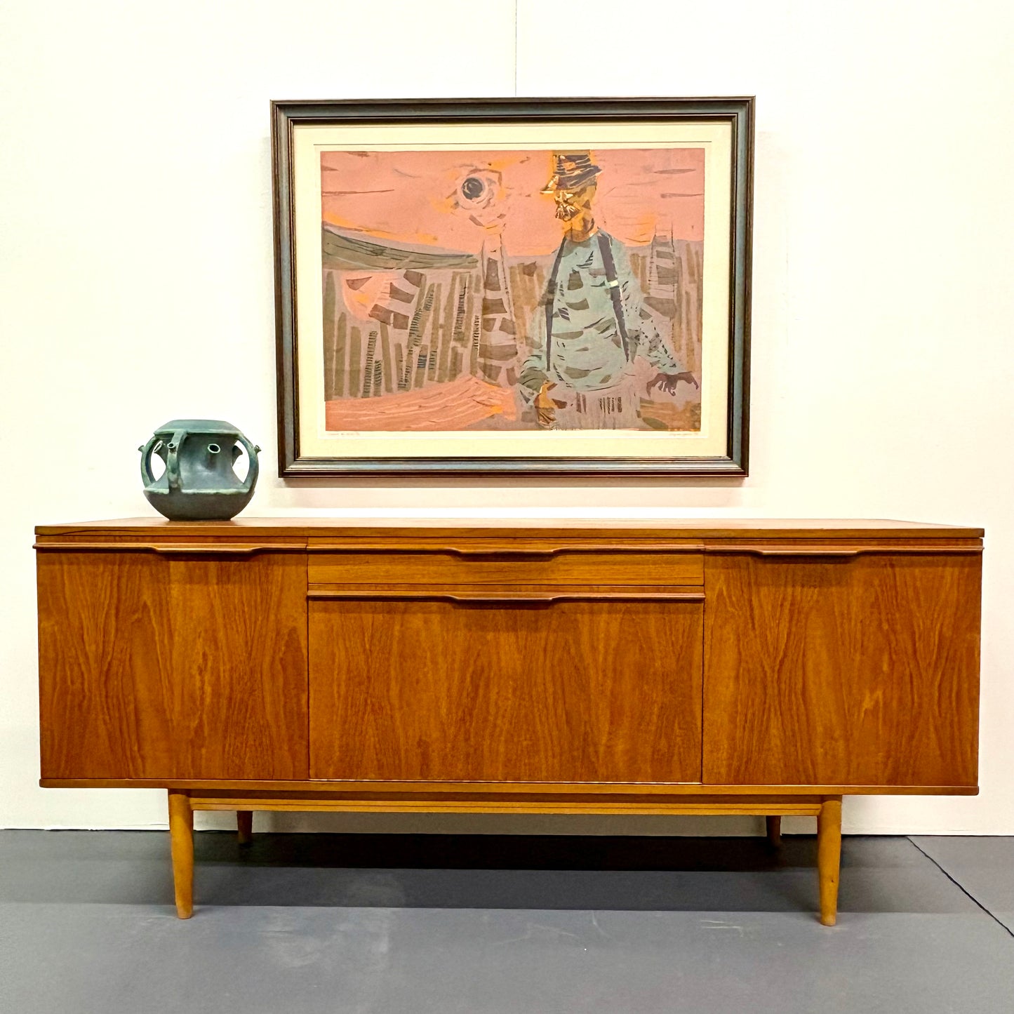 Mid Century Lithograph by Layman Jones Titled “Product of Labor” Signed & Dated 1958