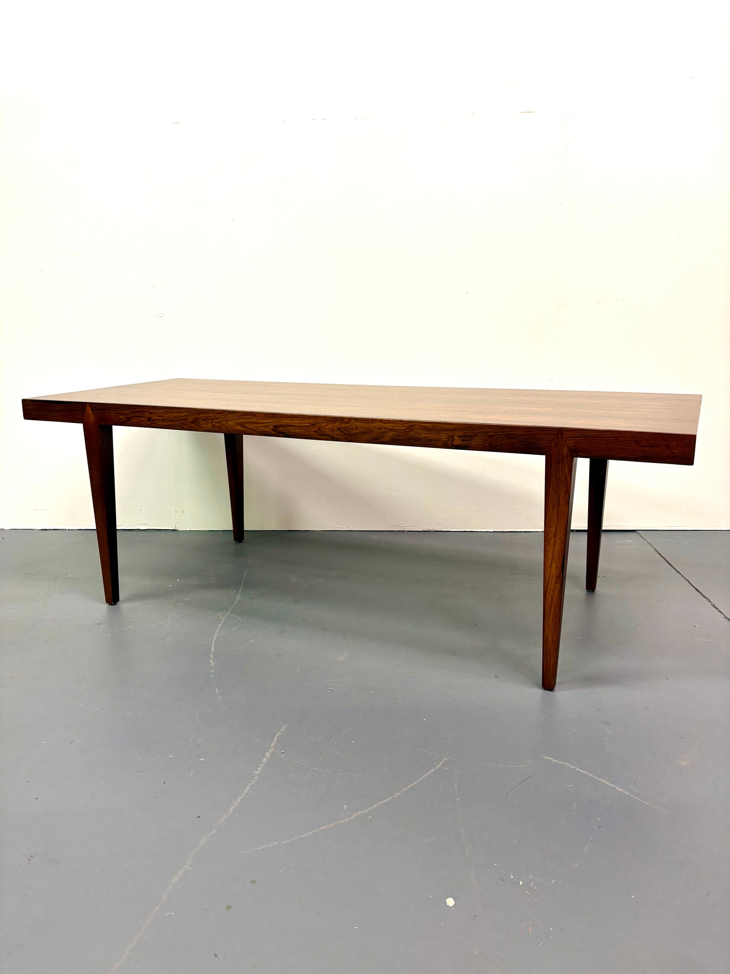 Mid Century Rectangle Rosewood Coffee Table By Severn Hansen - Denmark