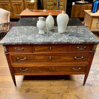 ANTIQUE LOUIS XVI STYLE MAHOGANY COMMODE