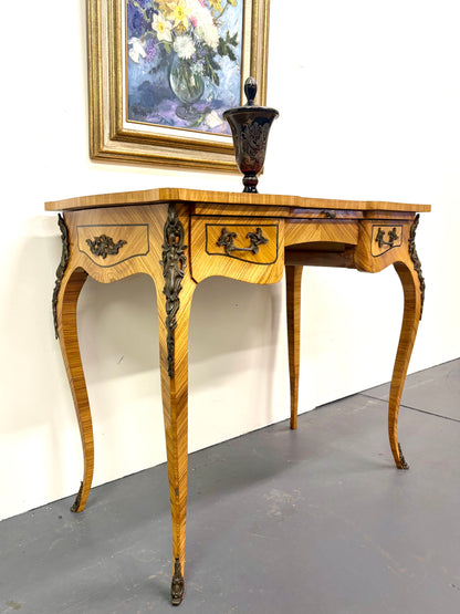 Antique French Writing Desk/Table with Ormolu Detail