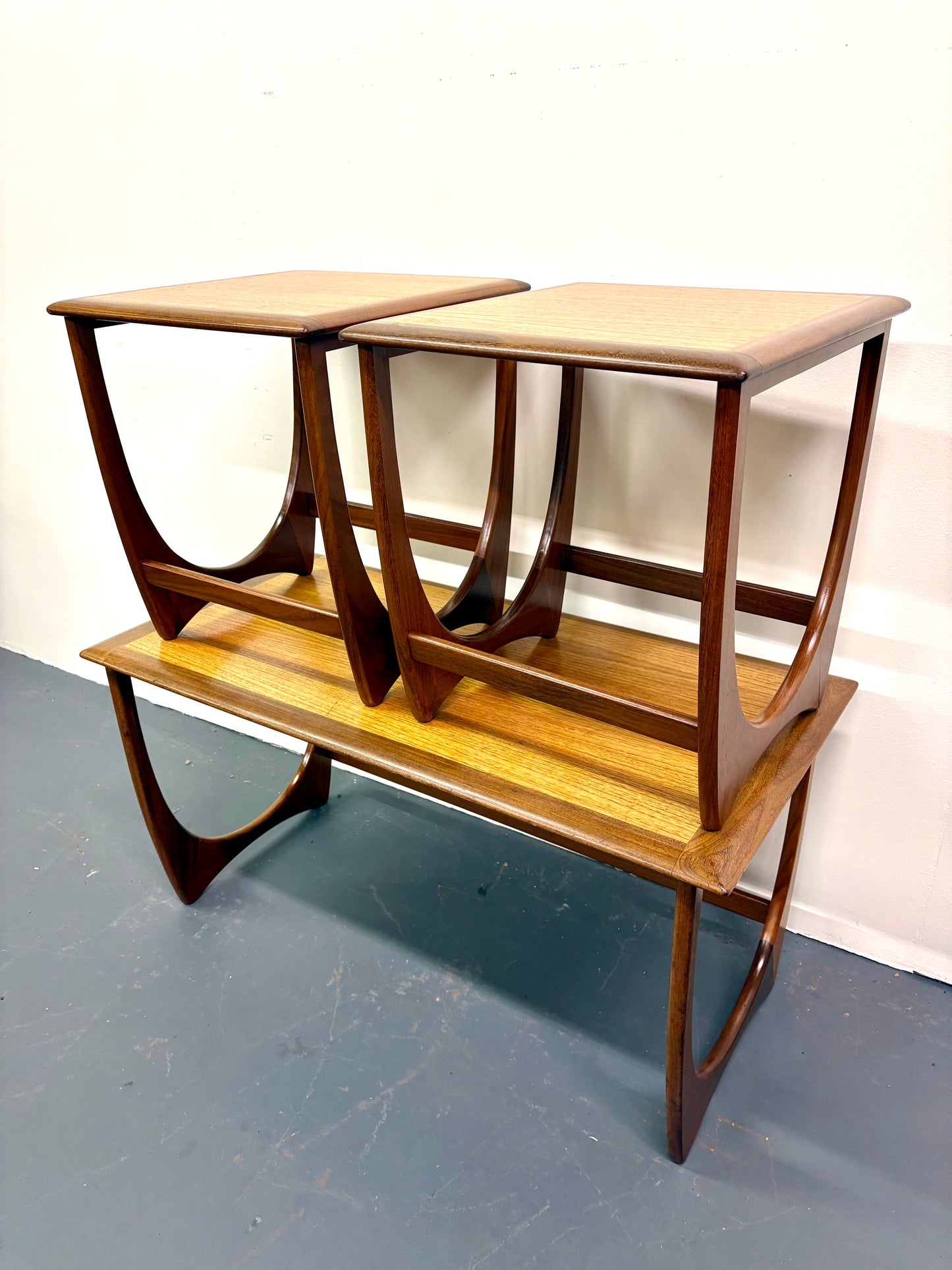 Mid Century Teak Three Table Nesting Set - England