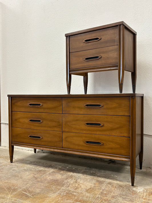 Mid Century Six Drawer Dresser by Hooker Furniture