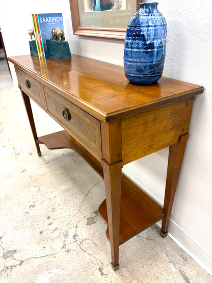 French Mahogany Console/Hall Table With Drawers - France