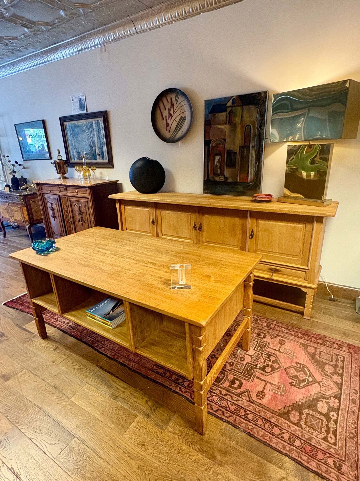 Mid Century Danish Oak Bookshelf Desk - Denmark