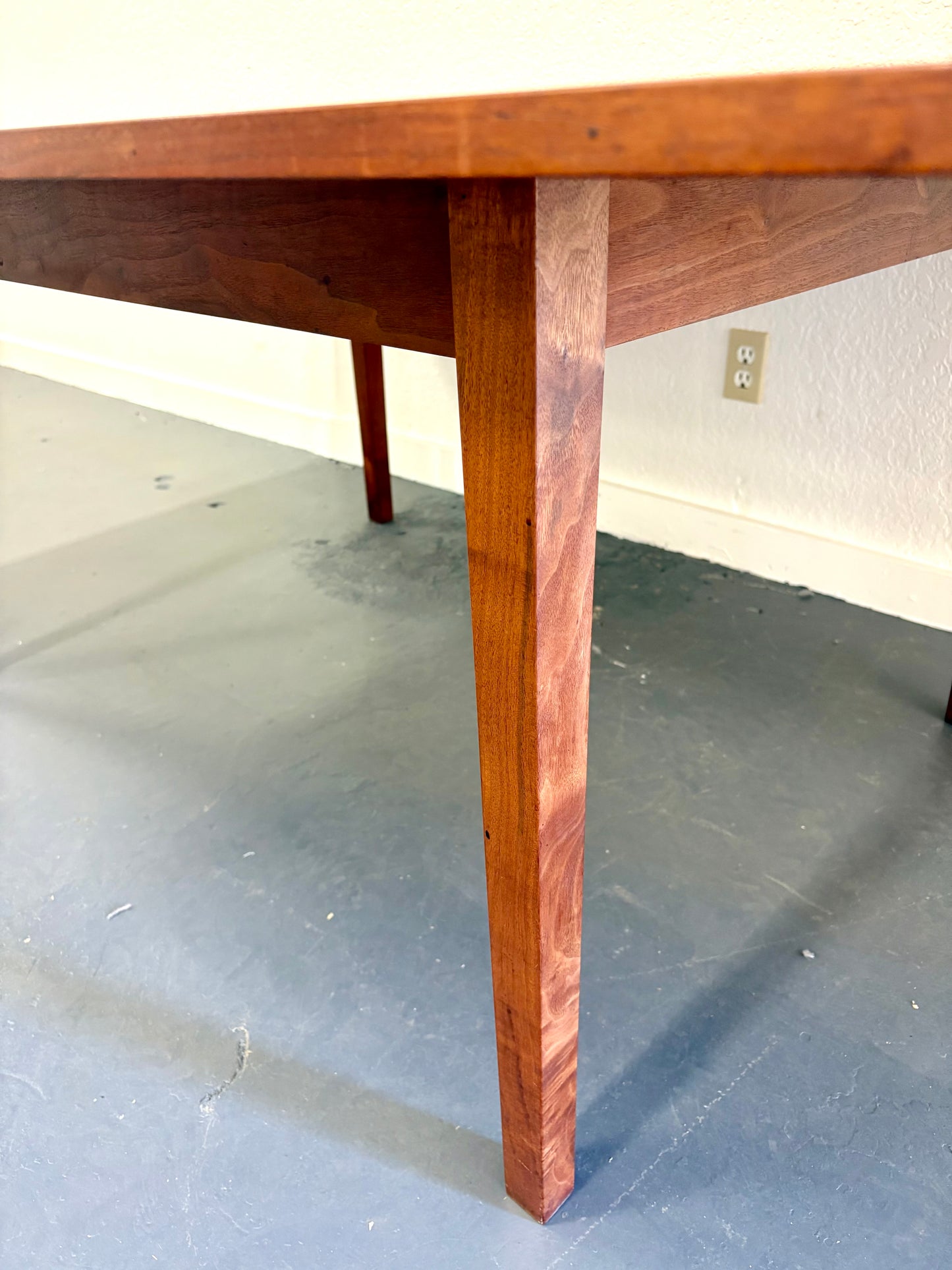 Mid Century Articulating Walnut Custom Made Dining Table