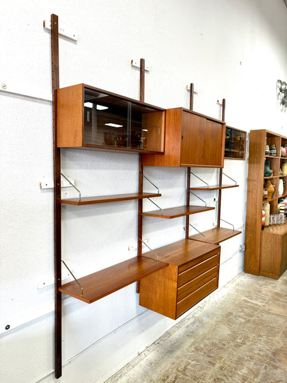 Mid Century 3 Bay Wall Unit by Cado for Royal Systems
