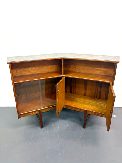 Mid Century Teak Cocktail Bar by Turnidge of England