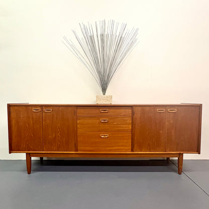 Rare Long Mid Century Teak Credenza/Sideboard By Nils Jonsson For Troeds
