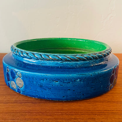 LARGE VINTAGE ALDO LONDI FOR ROSENTHAL NETTER CERAMIC BOWL, ITALY