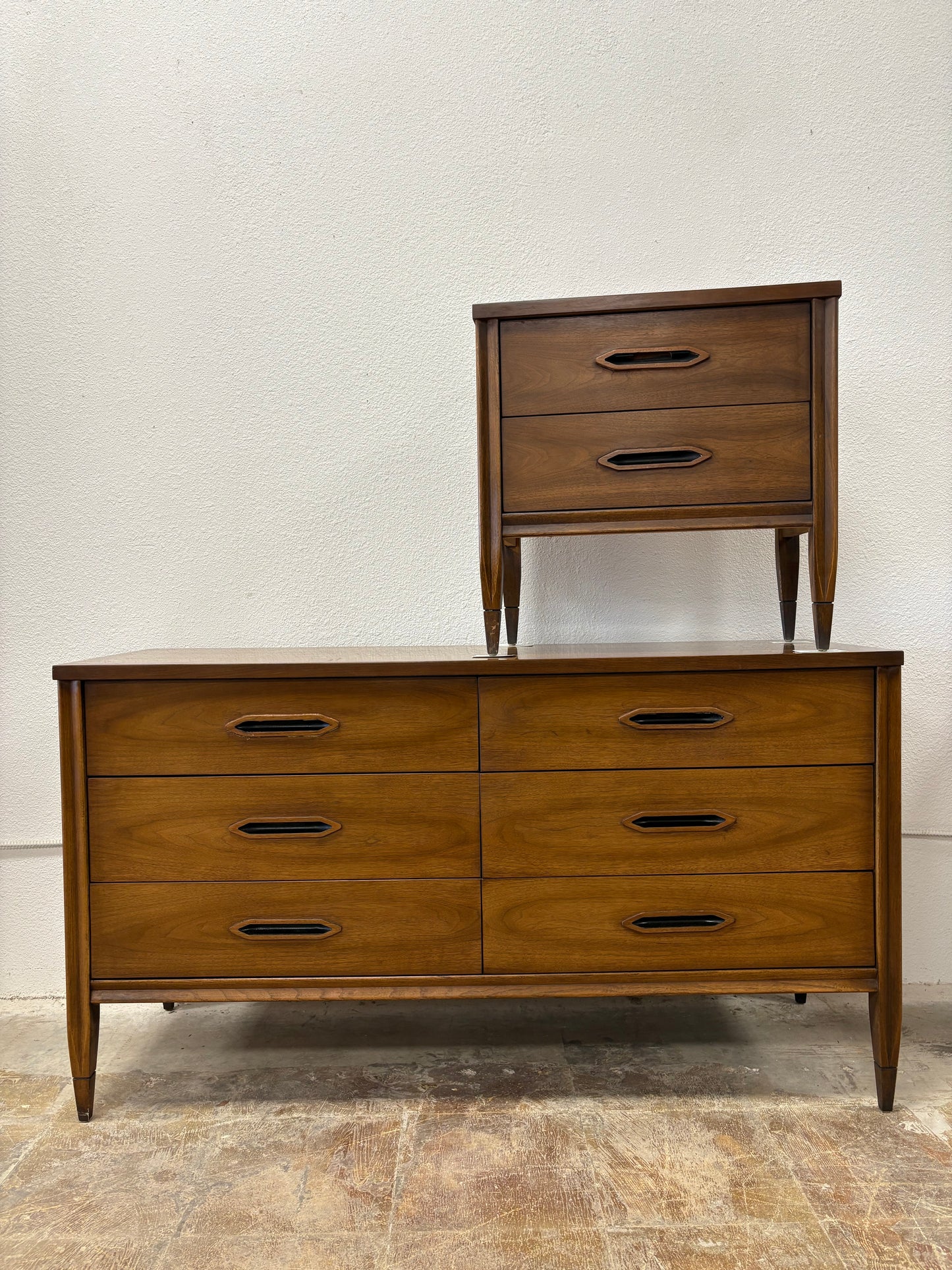 Mid Century Six Drawer Dresser by Hooker Furniture