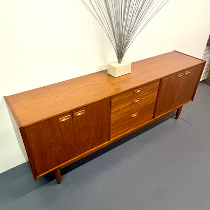 Rare Long Mid Century Teak Credenza/Sideboard By Nils Jonsson For Troeds