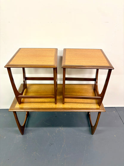 Mid Century Teak Three Table Nesting Set - England