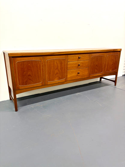 Mid Century Teak Credenza/Sideboard Known As “Squares” by Nathan Furniture - England