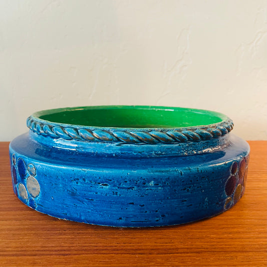 LARGE VINTAGE ALDO LONDI FOR ROSENTHAL NETTER CERAMIC BOWL, ITALY