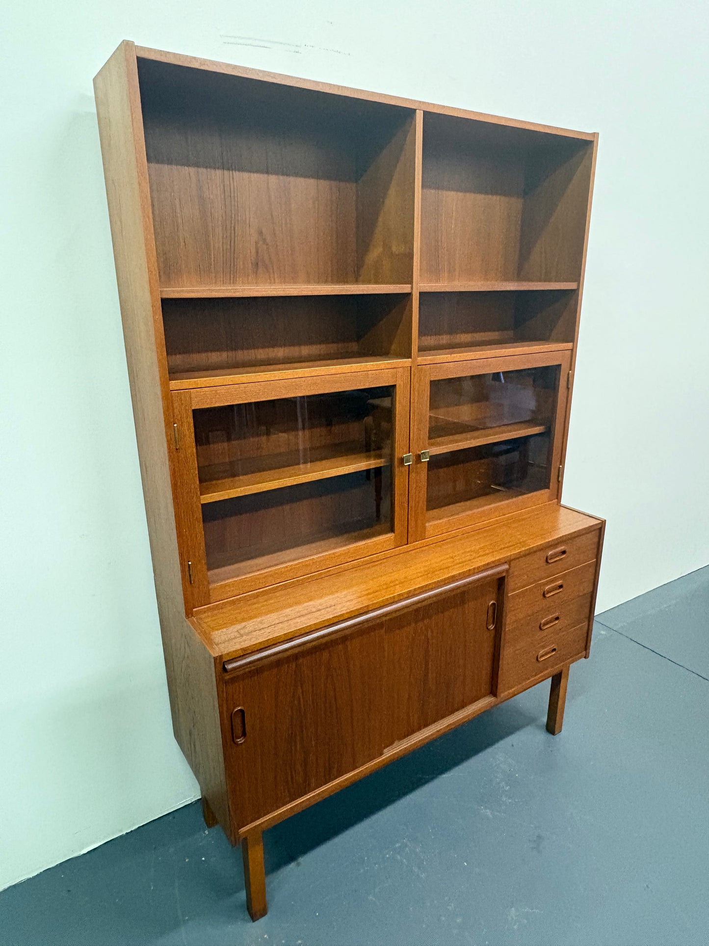 Mid Century Teak Secretary/Bookshelf - England