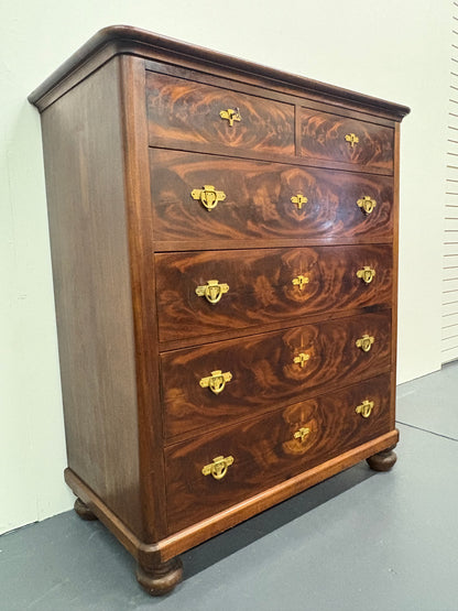 ART DECO DANISH MAHOGANY CHEST OF DRAWERS