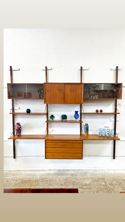 Mid Century 3 Bay Wall Unit by Cado for Royal Systems