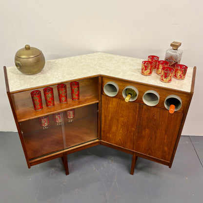 Mid Century Teak Dry Bar By Turnidge Of England