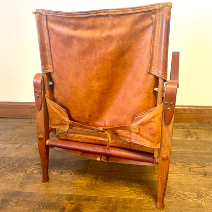 VINTAGE KAARE KLINT SAFARI CHAIR, DENMARK 1930s
