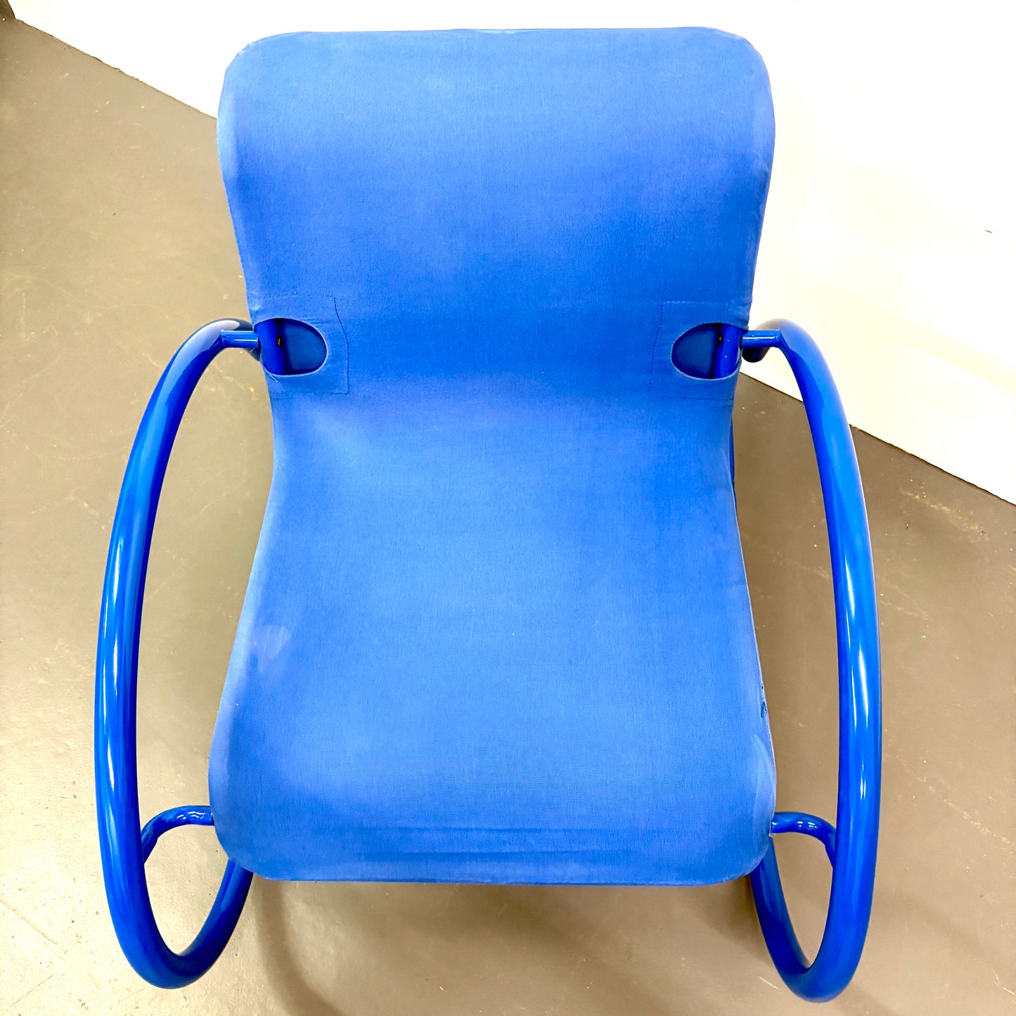 Mid Century Modern Memphis Style Rocking Chair by Amisco - French Canadian