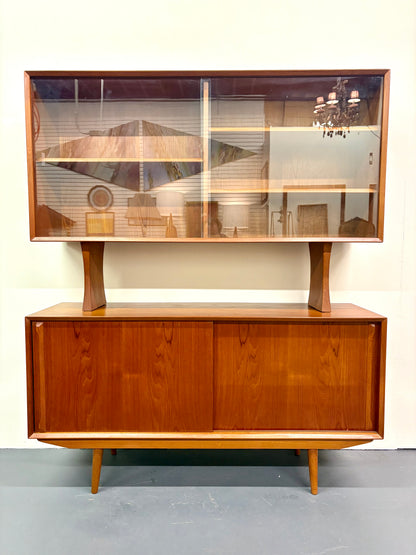 Stunning Mid Century Danish Modern Two Tiered Sideboard by Harry Ostergaard