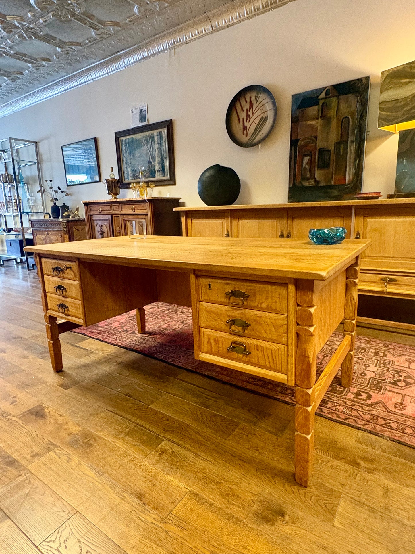 Mid Century Danish Oak Bookshelf Desk - Denmark