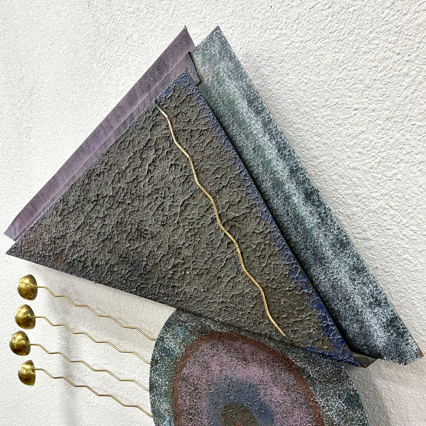 Post Modern Wall Sculpture By Curtis Jere - 1980s