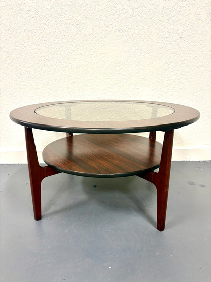 Mid Century Round Rosewood Coffee Table - England