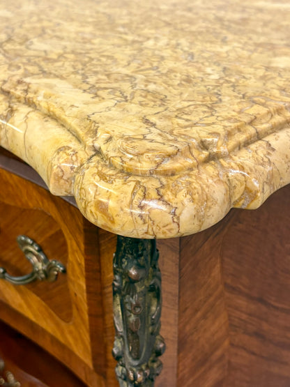 French Louis XVI Style Marble Top Secretary/Abattant - France