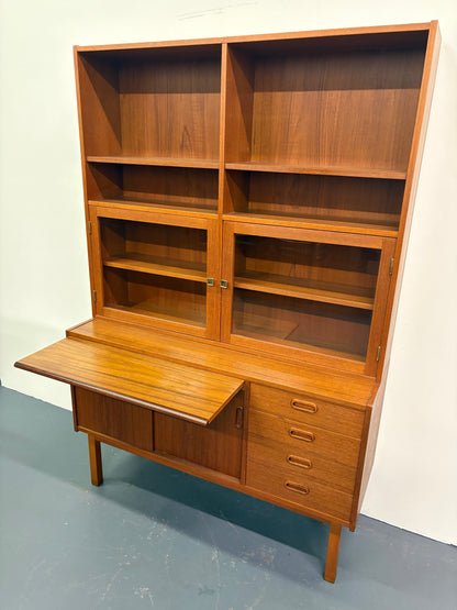 Mid Century Teak Secretary/Bookshelf - England