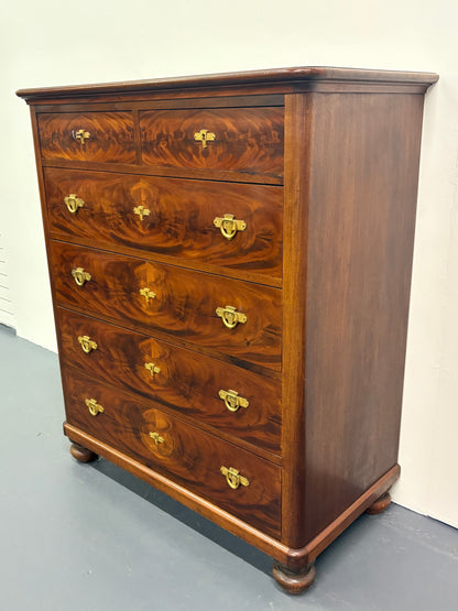 ART DECO DANISH MAHOGANY CHEST OF DRAWERS