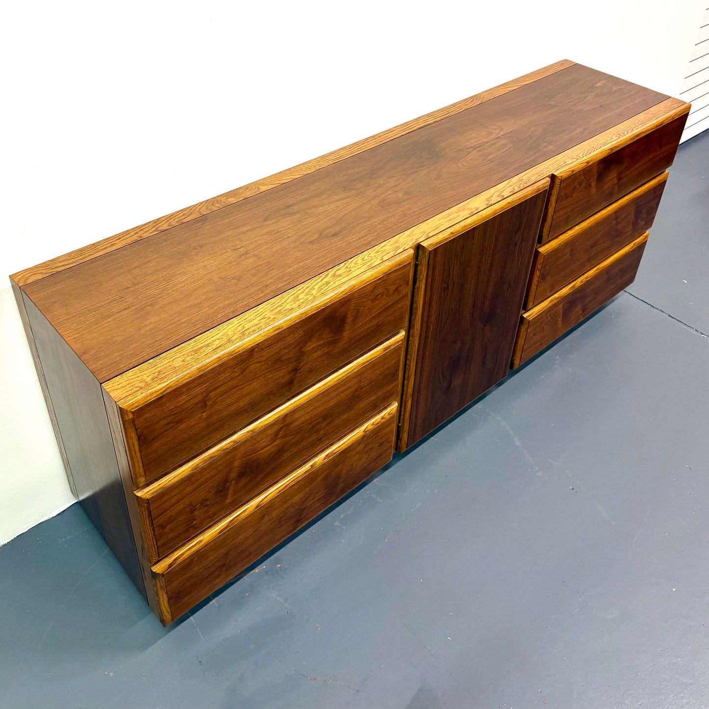 Mid Century Nine Drawer Low Dresser By Lane Furniture - American