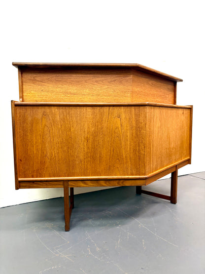 Mid Century Teak Cocktail Bar by Turnidge of England