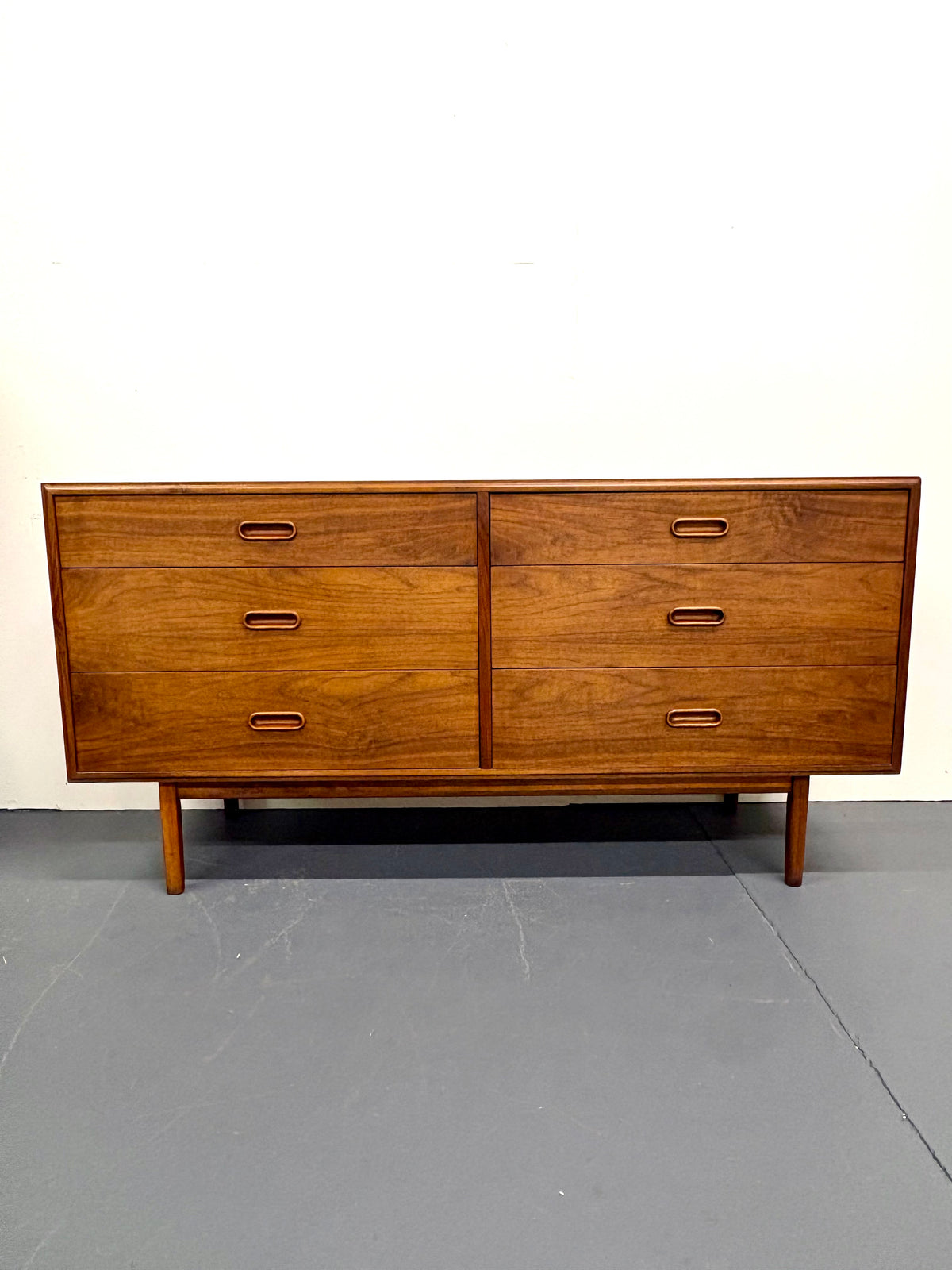 Mid Century Six Drawer Low Dresser By Jack Cartwright for Founders Furniture - American