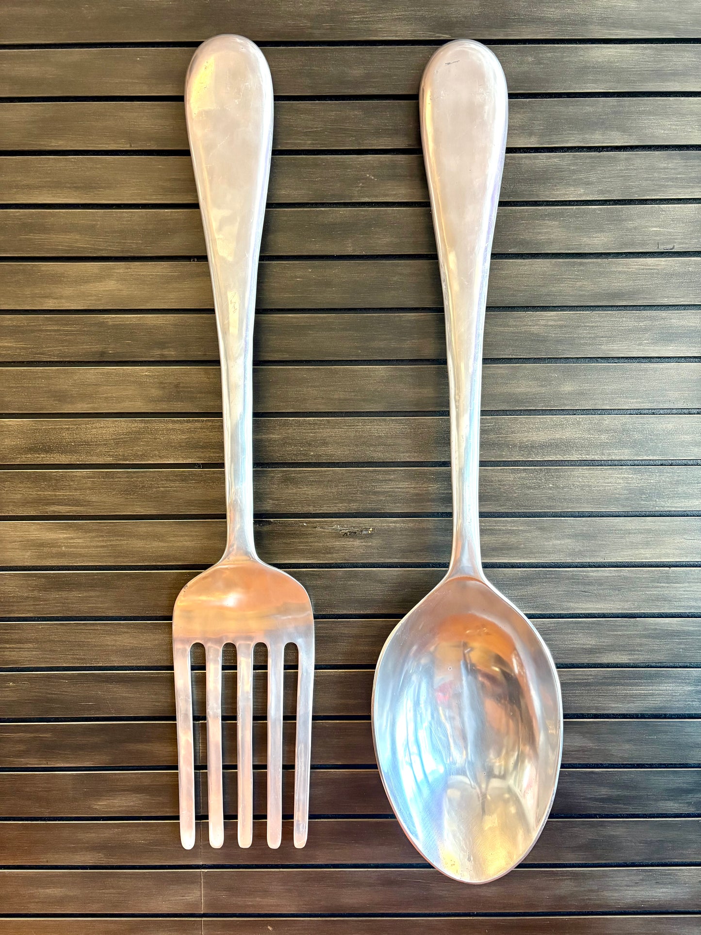 Mid Century Big Fork & Spoon by Curtis Jere - Pop Art