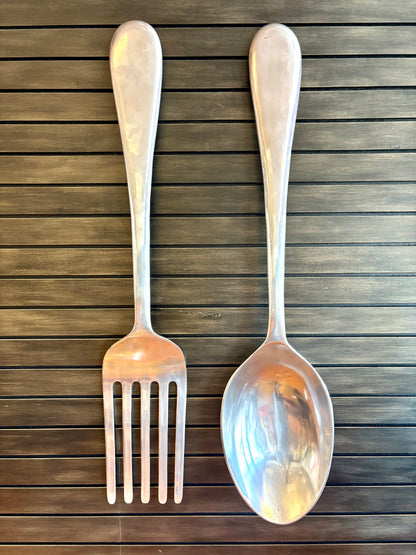 Mid Century Big Fork & Spoon by Curtis Jere - Pop Art