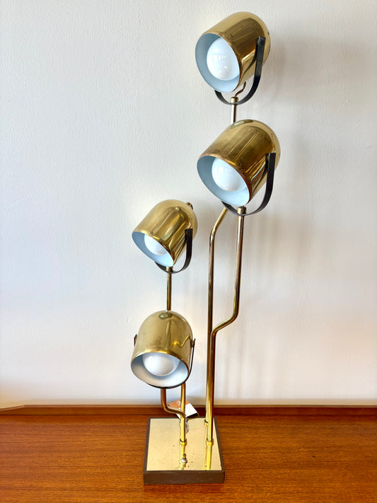 Mid Century Four Light Table Lamp by Goffredo Reggiani - Italy