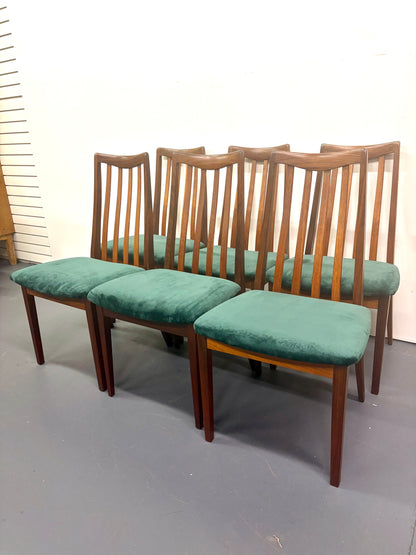 Mid Century Teak Set Of Eight Dining Chairs By G Plan - England