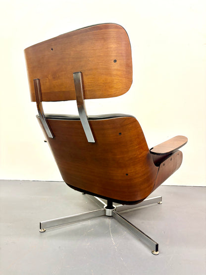 Rare Mid Century Eames Style Recliner by Plycraft - American
