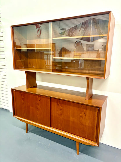 Stunning Mid Century Danish Modern Two Tiered Sideboard by Harry Ostergaard