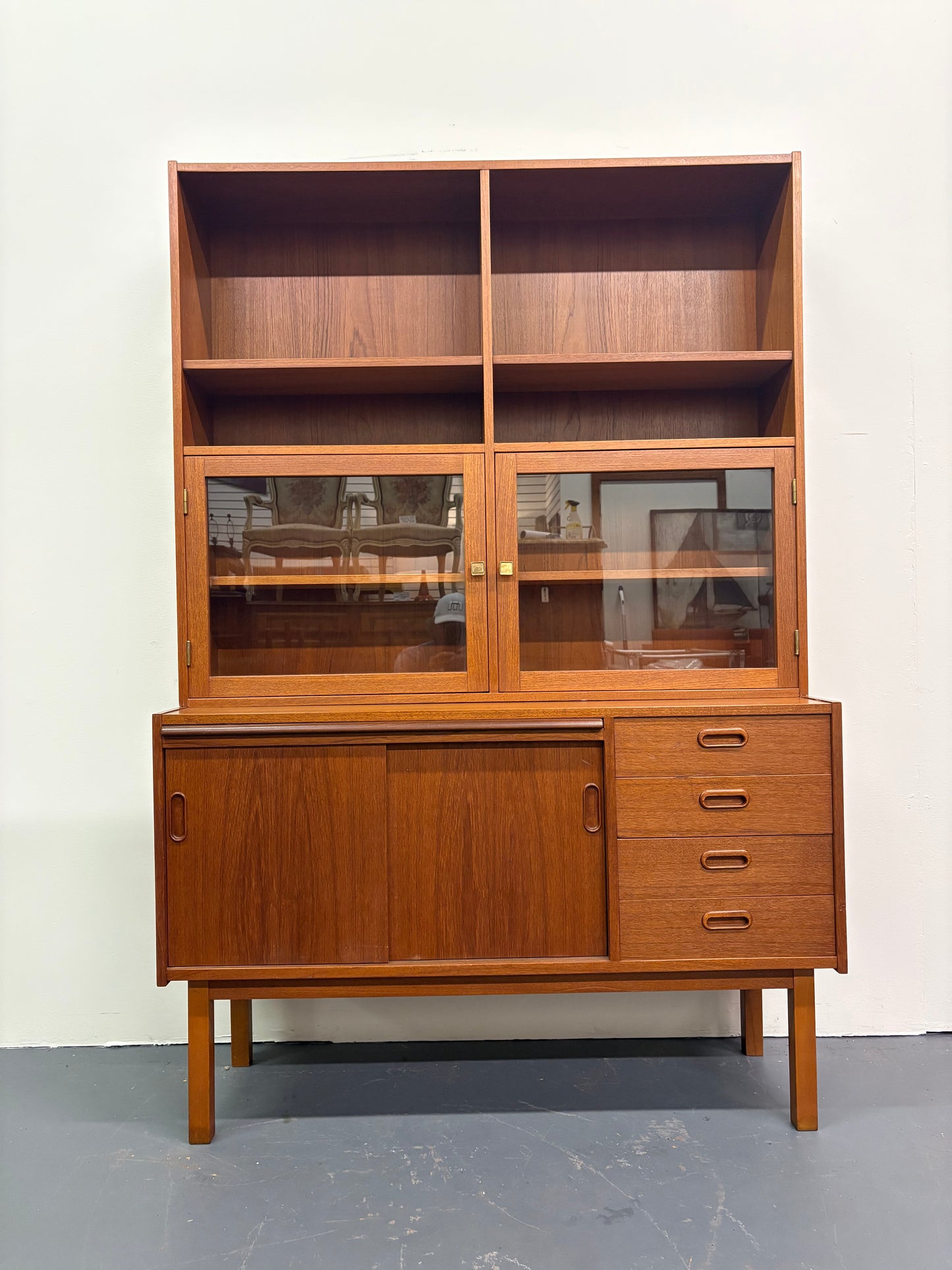 Mid Century Teak Secretary/Bookshelf - England