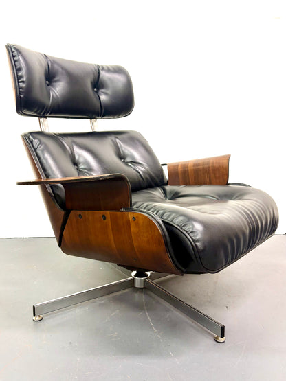 Rare Mid Century Eames Style Recliner by Plycraft - American