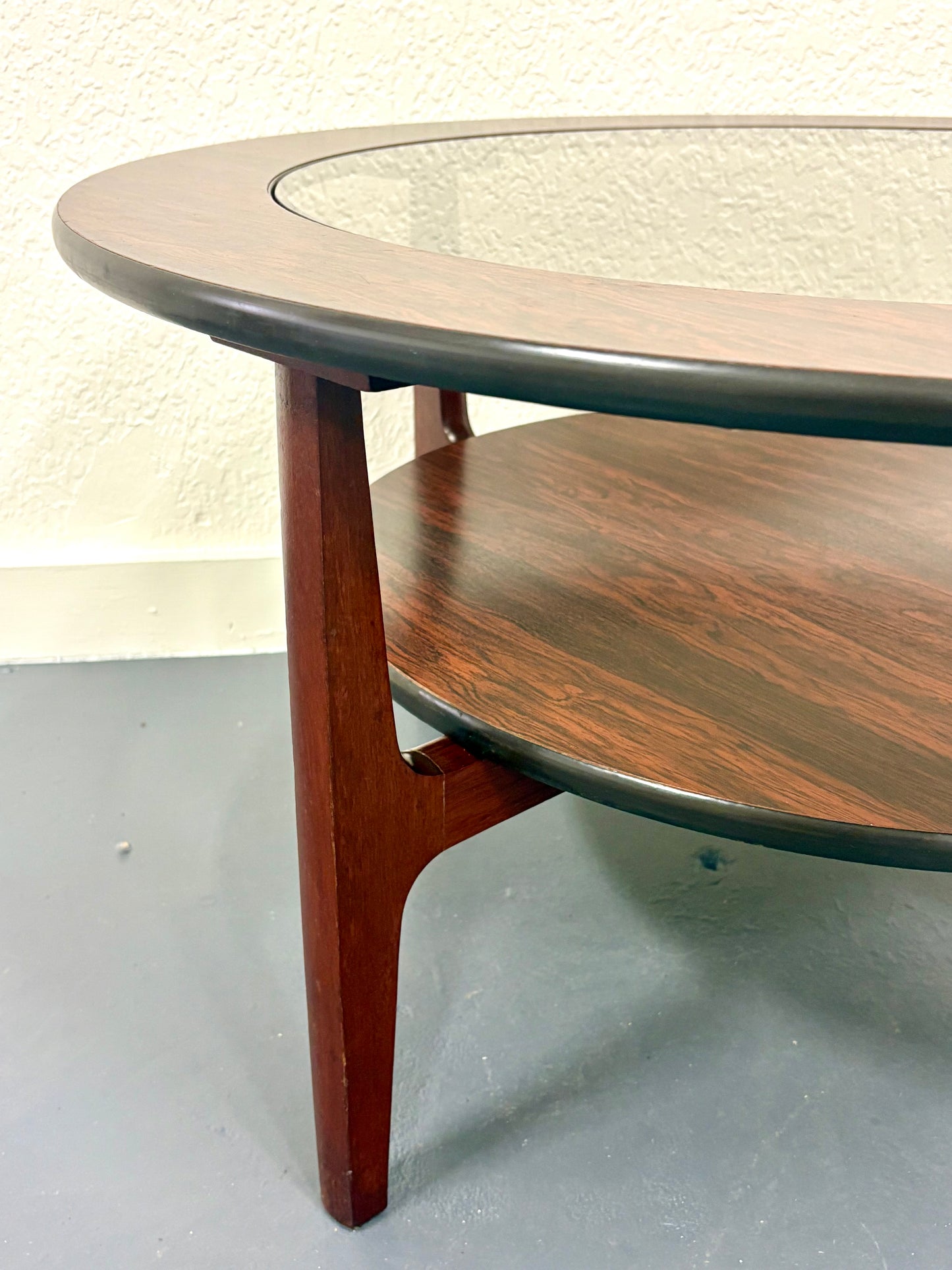 Mid Century Round Rosewood Coffee Table - England