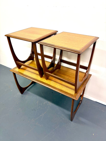 Mid Century Teak Three Table Nesting Set - England