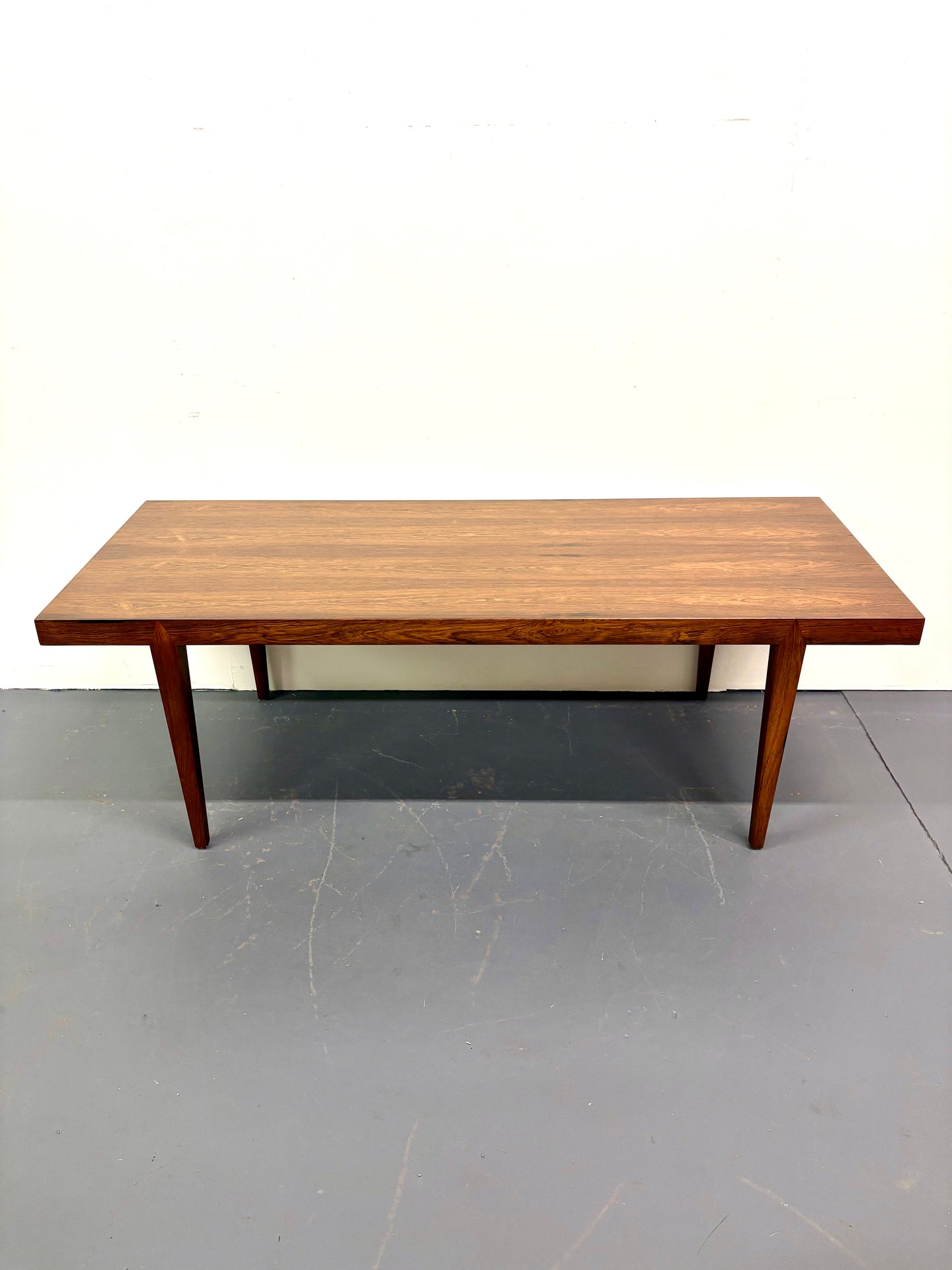 Mid Century Rectangle Rosewood Coffee Table By Severn Hansen - Denmark