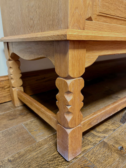 Mid Century Long Danish Oak Credenza/Sideboard - Denmark
