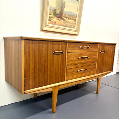 Mid-Size Mid Century Teak Credenza/Sideboard by Jentique Of England