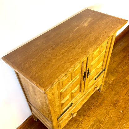 MID CENTURY OAK CABINET BY HENNING KJAERNUFF, DENMARK